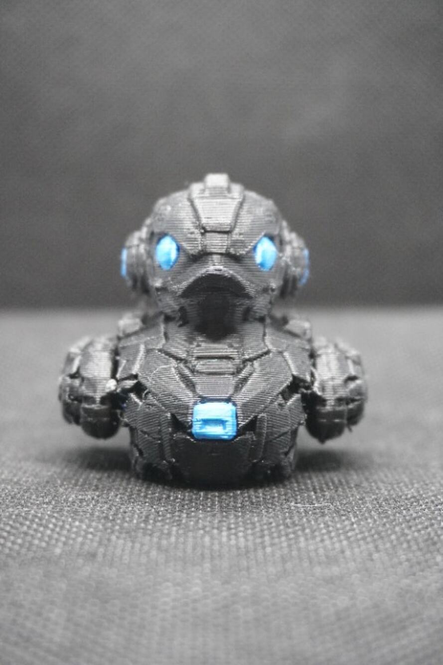 3D Printed Armored Duck Articulated Toy